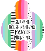 Load image into Gallery viewer, Pastel Stripes Tag