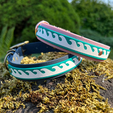 Load image into Gallery viewer, Seas the Day Collar, Teal & Navy