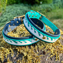 Load image into Gallery viewer, Seas the Day Collar, Teal & Navy