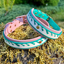 Load image into Gallery viewer, Seas the Day Collar, Teal & Lavender