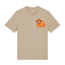 Load image into Gallery viewer, Highland Cow Organic Cotton T-Shirt
