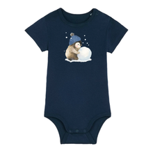 Load image into Gallery viewer, Penguin Playtime Organic Cotton Baby Bodysuit
