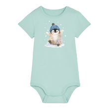Load image into Gallery viewer, Penguin Playtime Organic Cotton Baby Bodysuit
