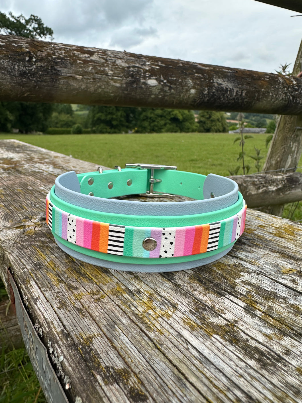 Pastel Stripes CHUNKY Collar