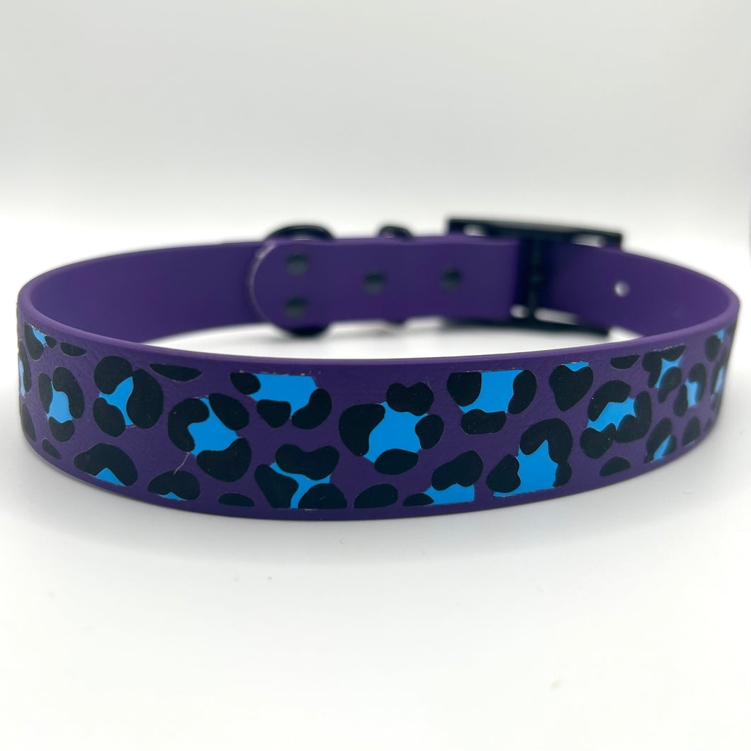 Violet Leopard Collar - Large (16