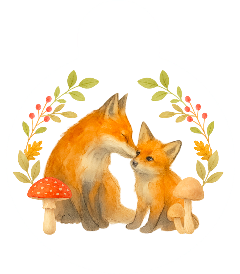 Autumn Fox Recycled Cotton Tote Bag