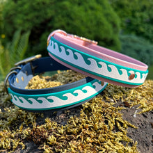Load image into Gallery viewer, Seas the Day Collar, Teal &amp; Lavender
