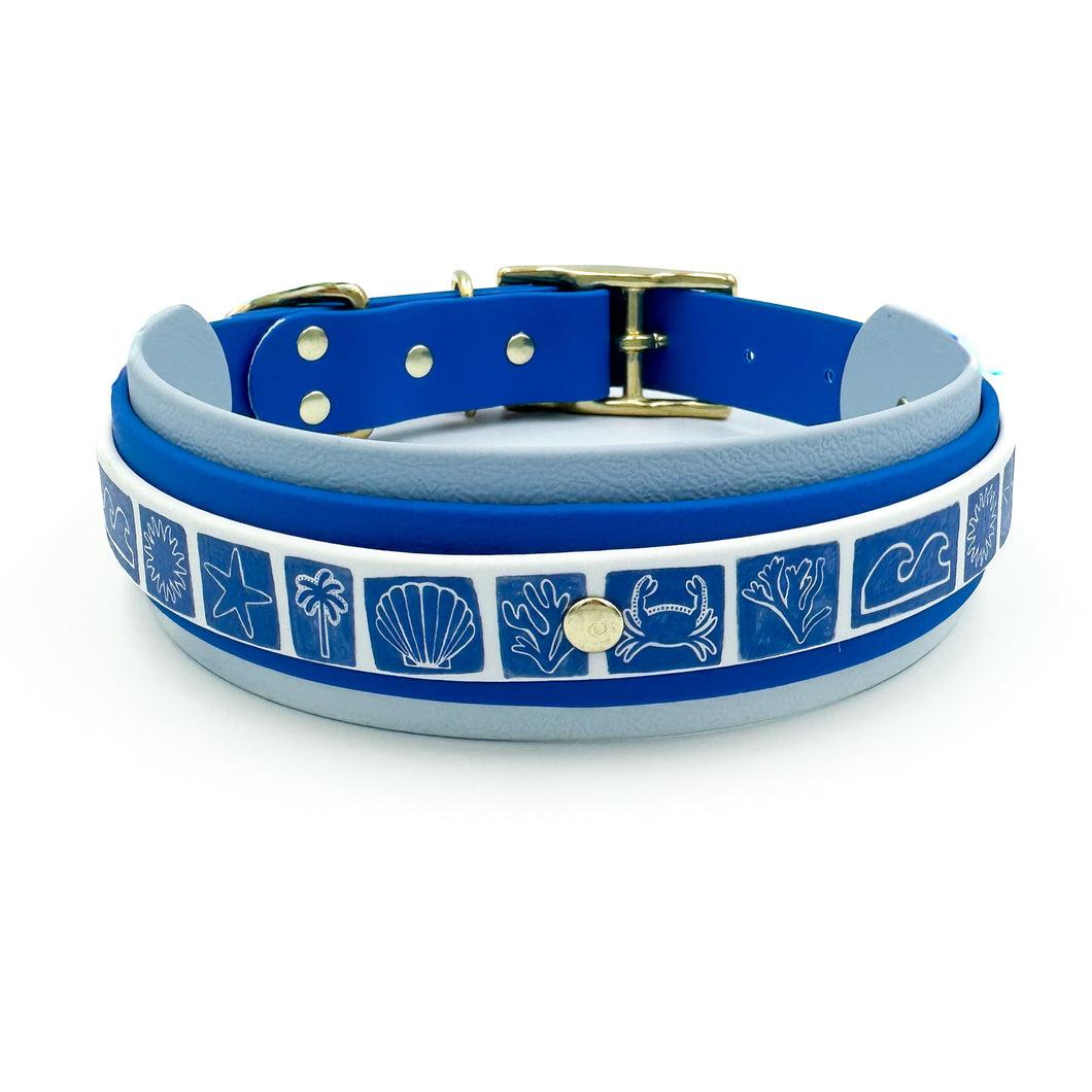 Beachy Blue CHUNKY Collar