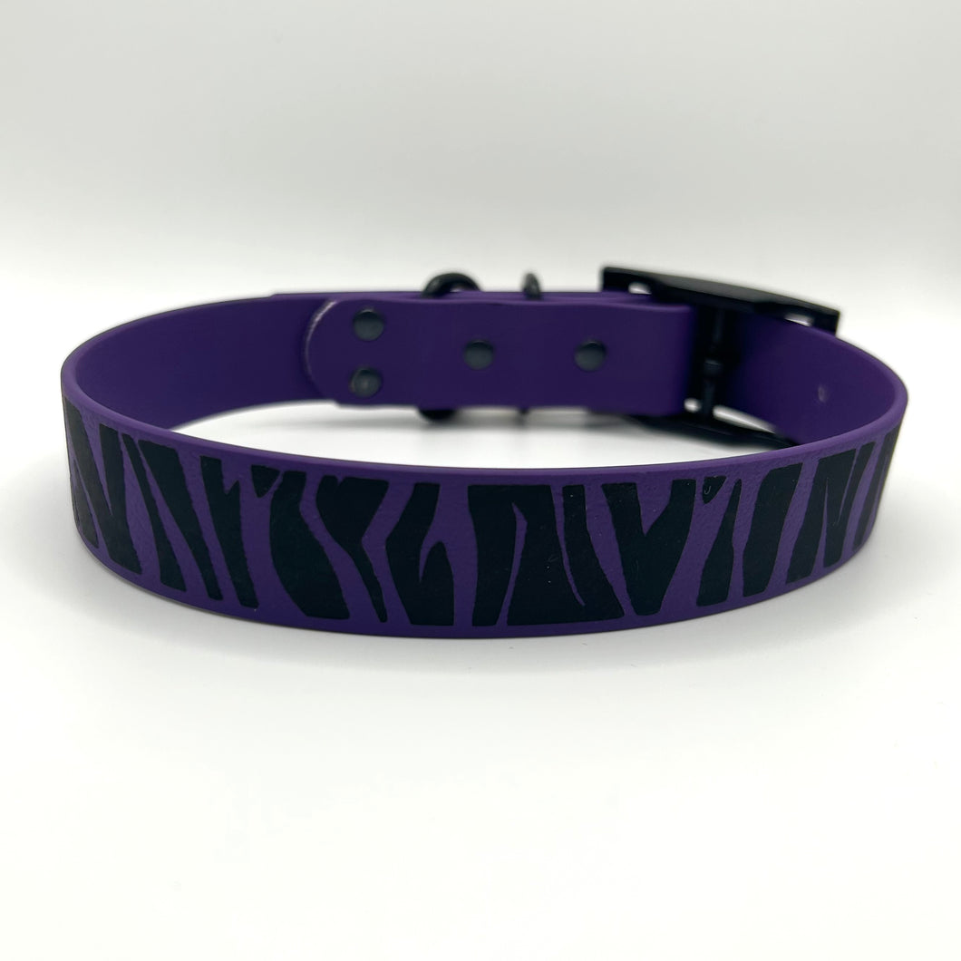 Violet Zebra Collar - Medium (14