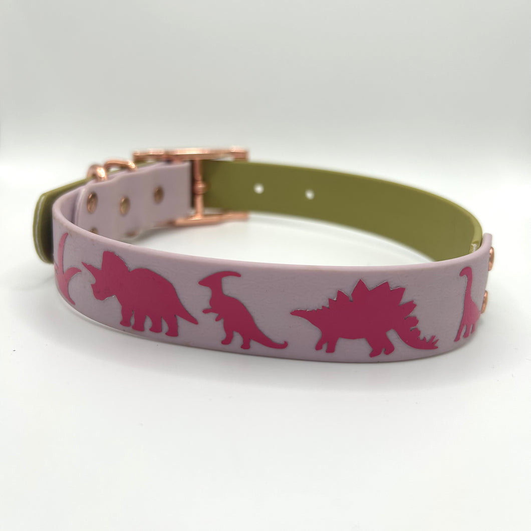 Lavender & Sage 50/50 Dino Collar - Medium (14