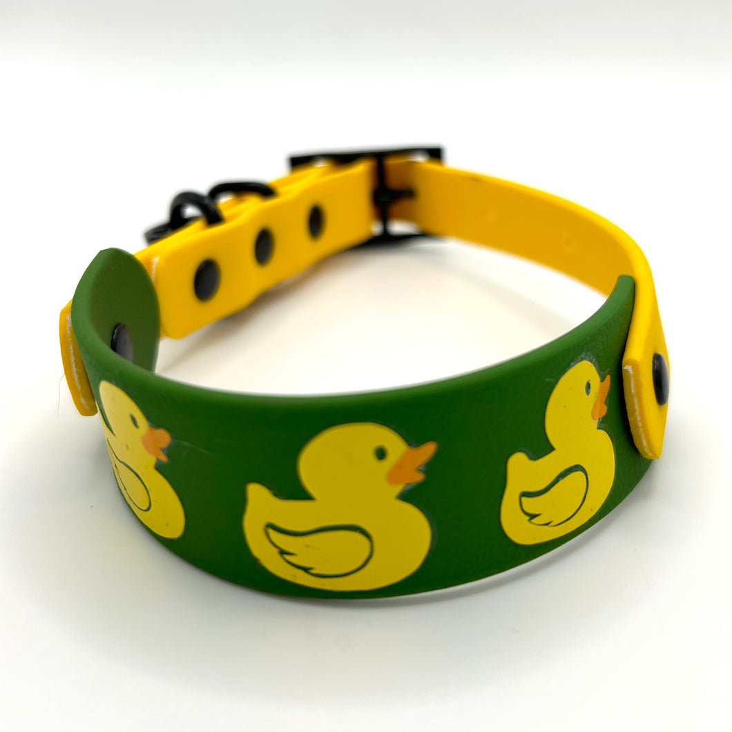 Olive & Sunflower Ducky Collar - XXS (8