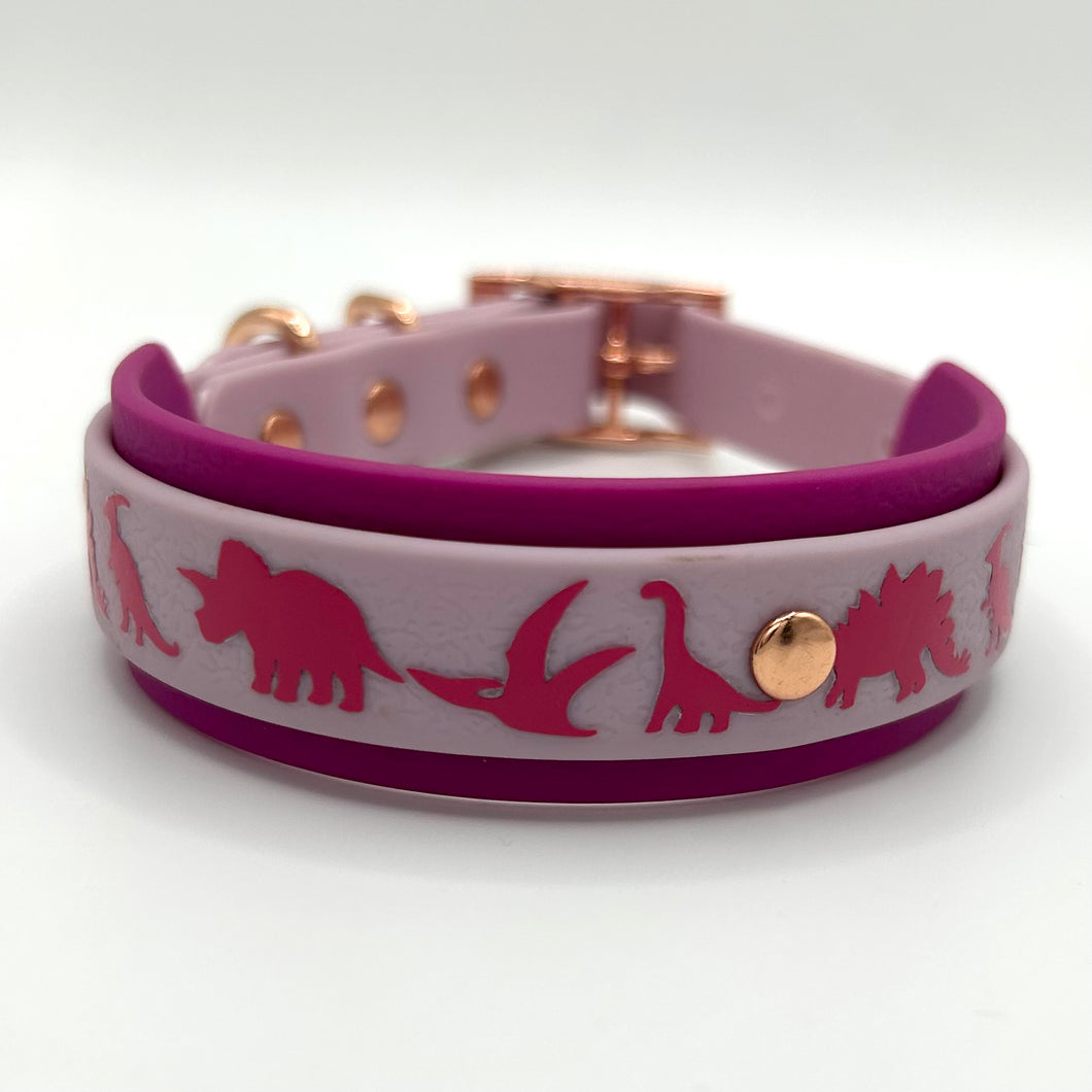 Lavender & Lilac Dino Collar - XS (10