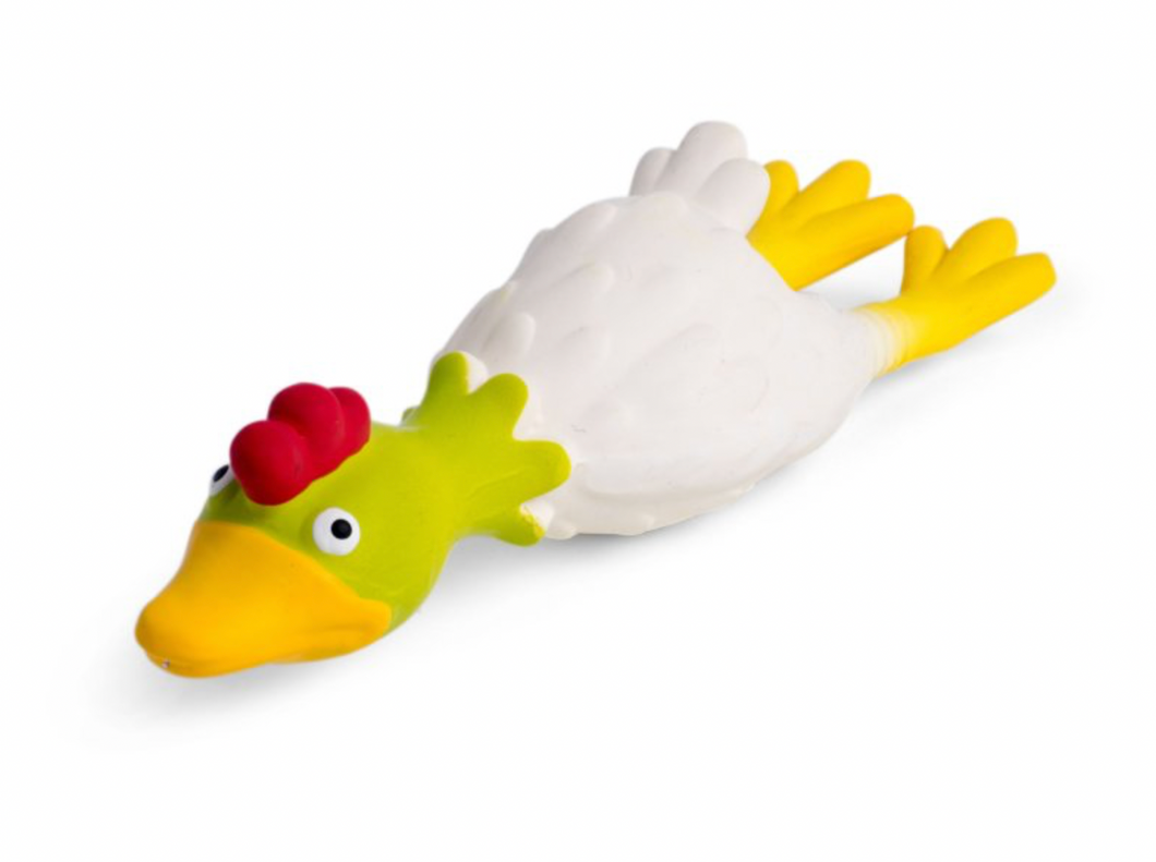 Charlie Chicken Latex Dog Toy (Small)