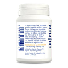 Load image into Gallery viewer, Evening Primrose Oil Capsules - Skin and coat condition &amp; hormonal balance
