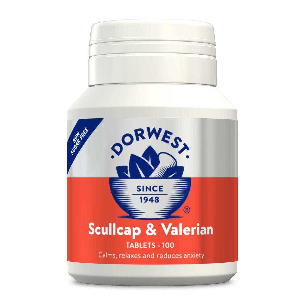 Scullcap & Valerian Tablets (100 Tablets) - Stress & Anxiety