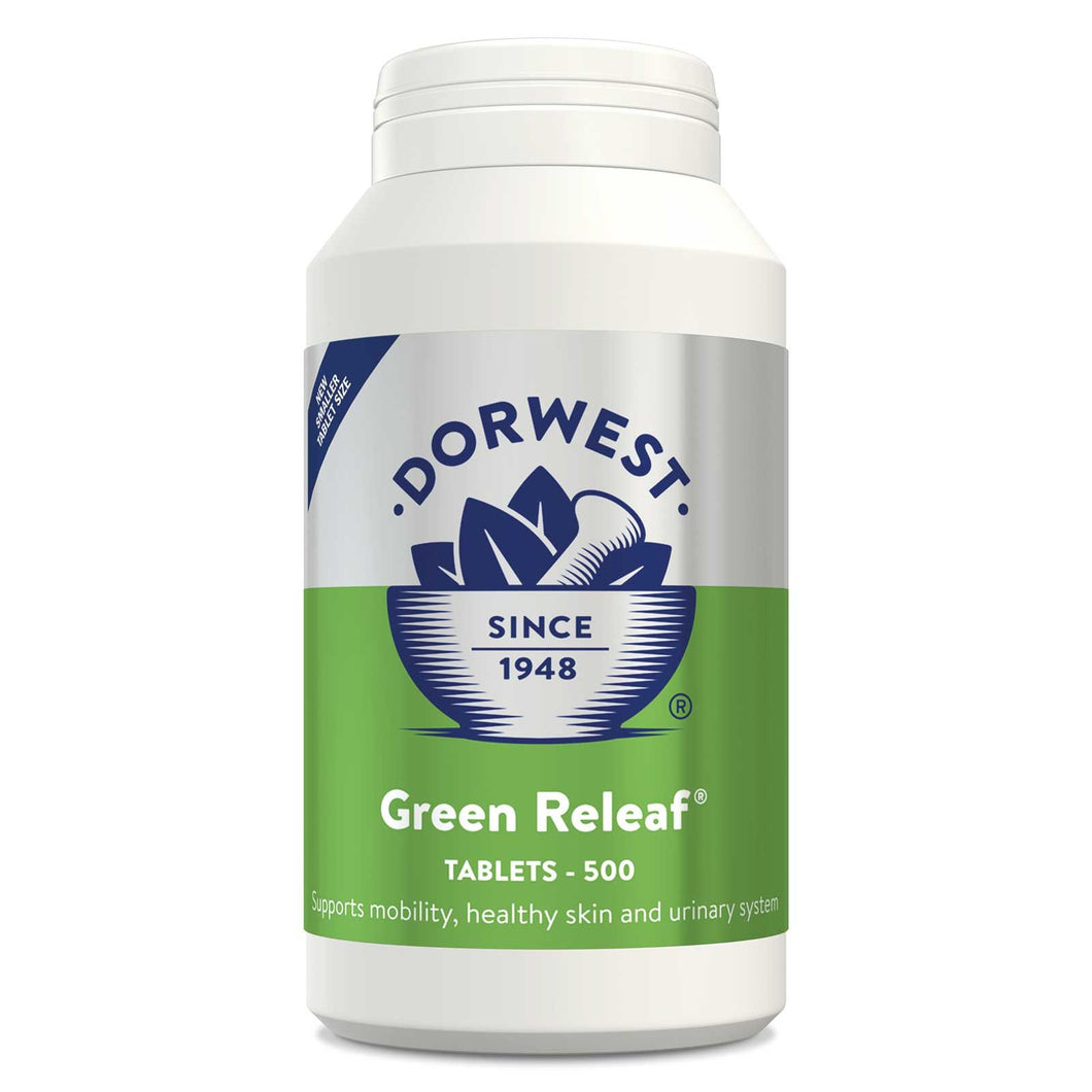 Green Releaf Tablets (500 Tablets) - Mobility, healthy skin & urinary system